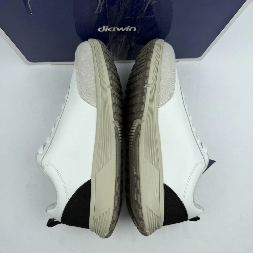 Diawin Smooth Jazz Shoes Mens Size‎ 11 White Leather Wide Orthopedic Walking